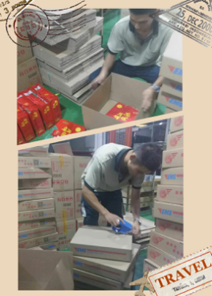 不朽情缘官网登录入口精密公司打包中秋月饼